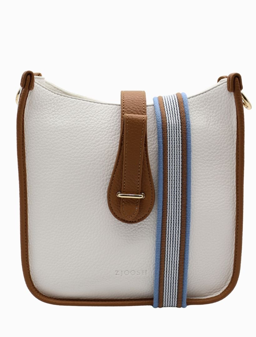 Dominic Max Bag White Tan - Zjoosh