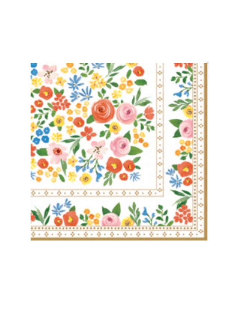 Easy Life Boho Flowers Napkins 20pk - Zjoosh