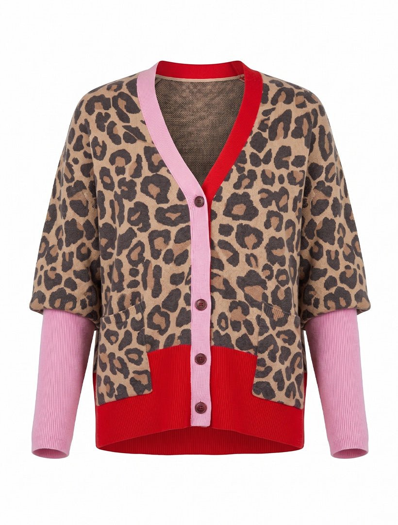 Eddie Cardigan Leopard Free Size - Zjoosh