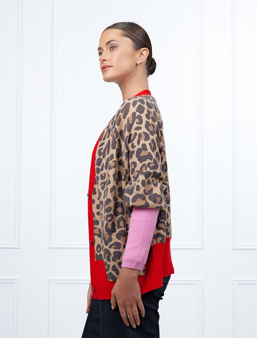 Eddie Cardigan Leopard Free Size - Zjoosh