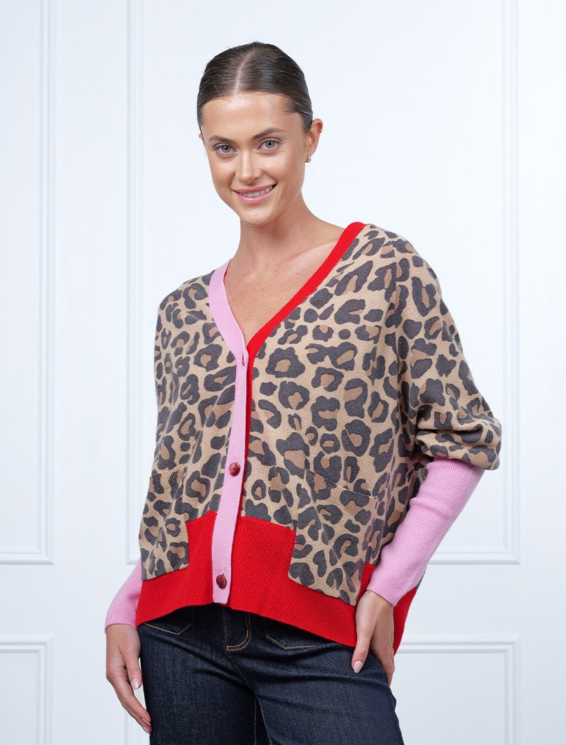 Eddie Cardigan Leopard Free Size - Zjoosh
