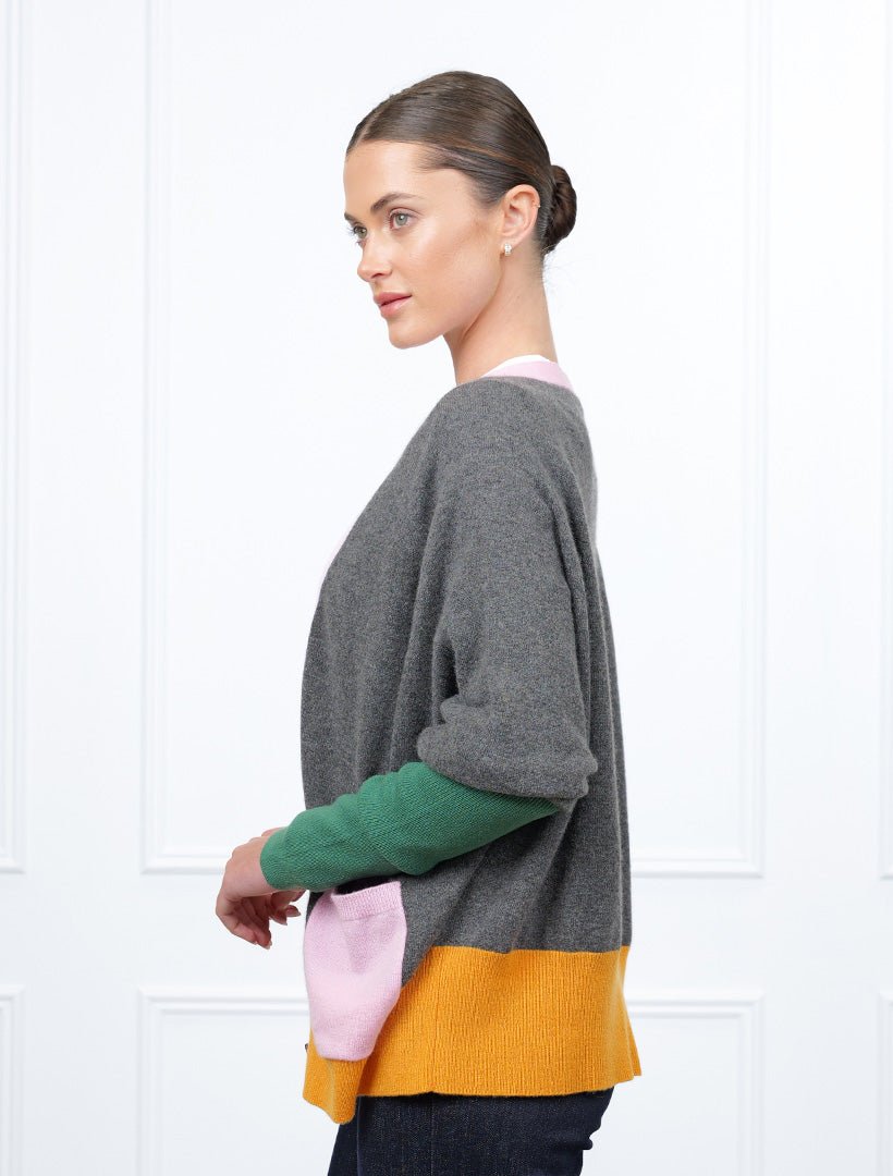 Eddie Cardigan Multi Coloured Free Size - Zjoosh