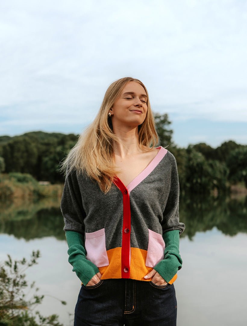 Eddie Cardigan Multi Coloured Free Size - Zjoosh