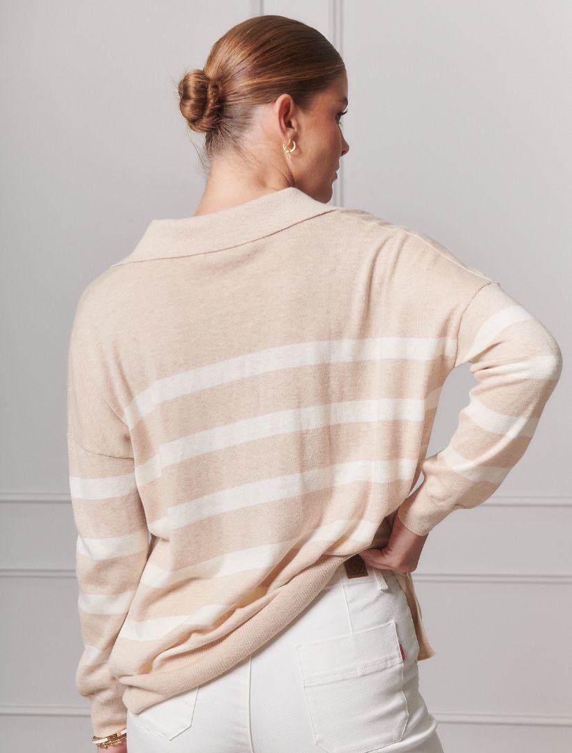 Emmerson Knit Jumper Oatmeal - ONLINE EXCLUSIVE - Zjoosh