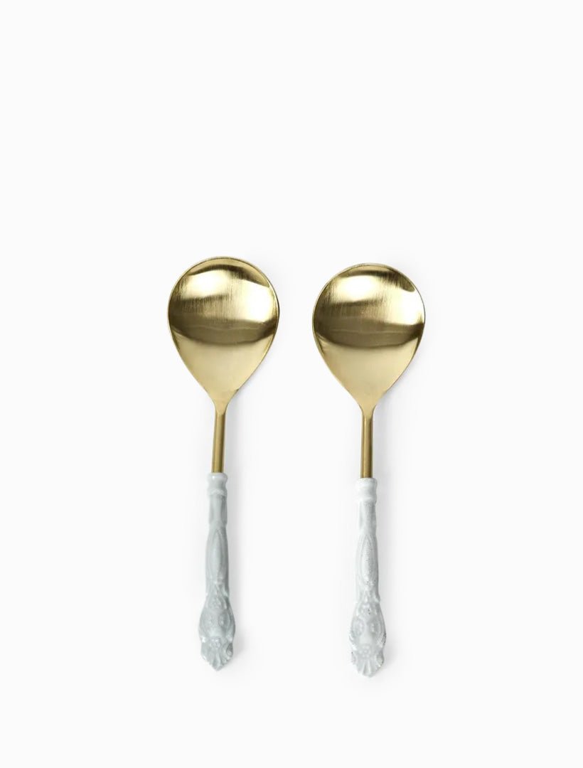 Enamel Serving Spoons Set of 2 - Zjoosh