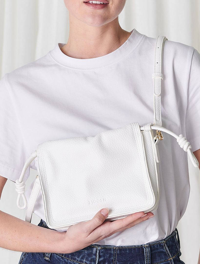 Ernie Cross Body Bag White - Zjoosh