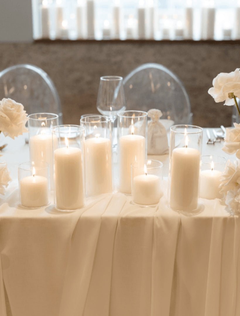 Event Pillar Candle White (7cm x 10cm) - Zjoosh