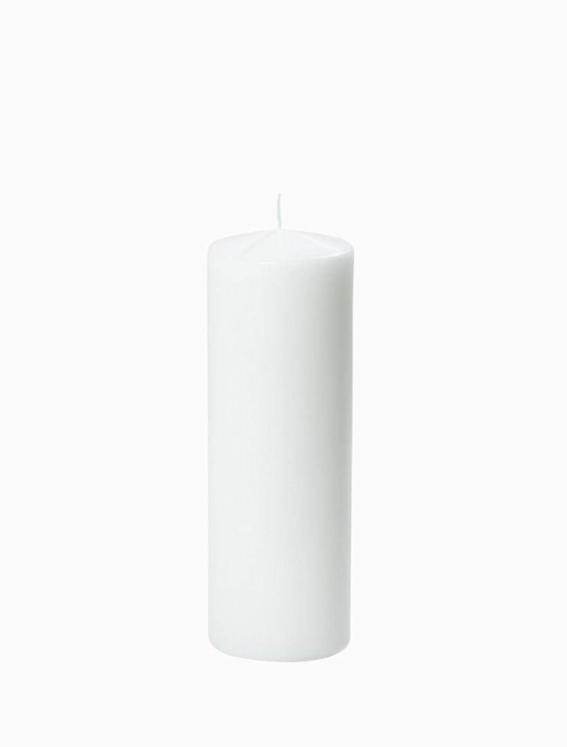 Event Pillar Candle White (7cm x 20cm) - Zjoosh