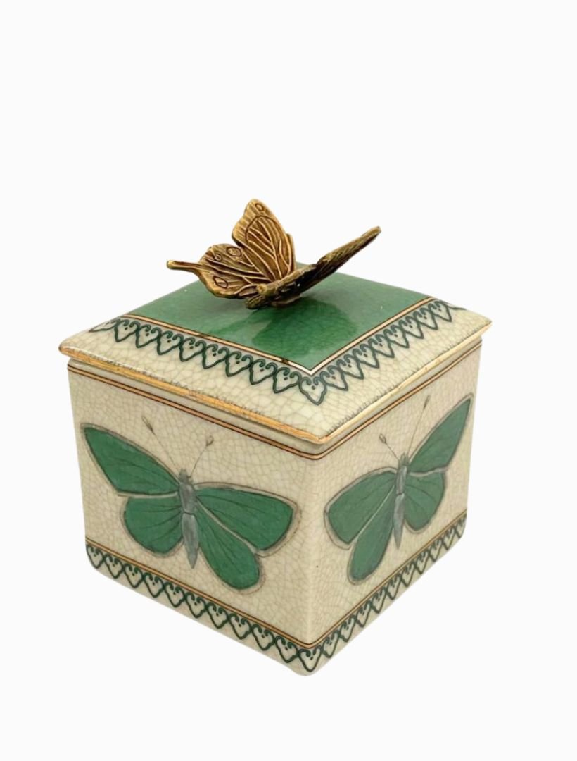 Exotico Trinket Box Mariposa Green - Zjoosh