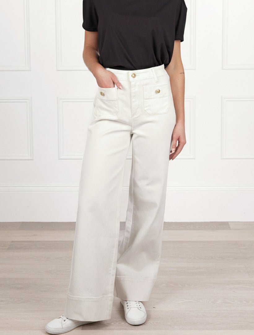 Farrah Denim Jean White - Zjoosh