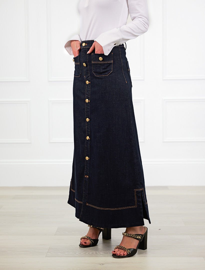 Farrah Maxi Skirt Ink - Zjoosh