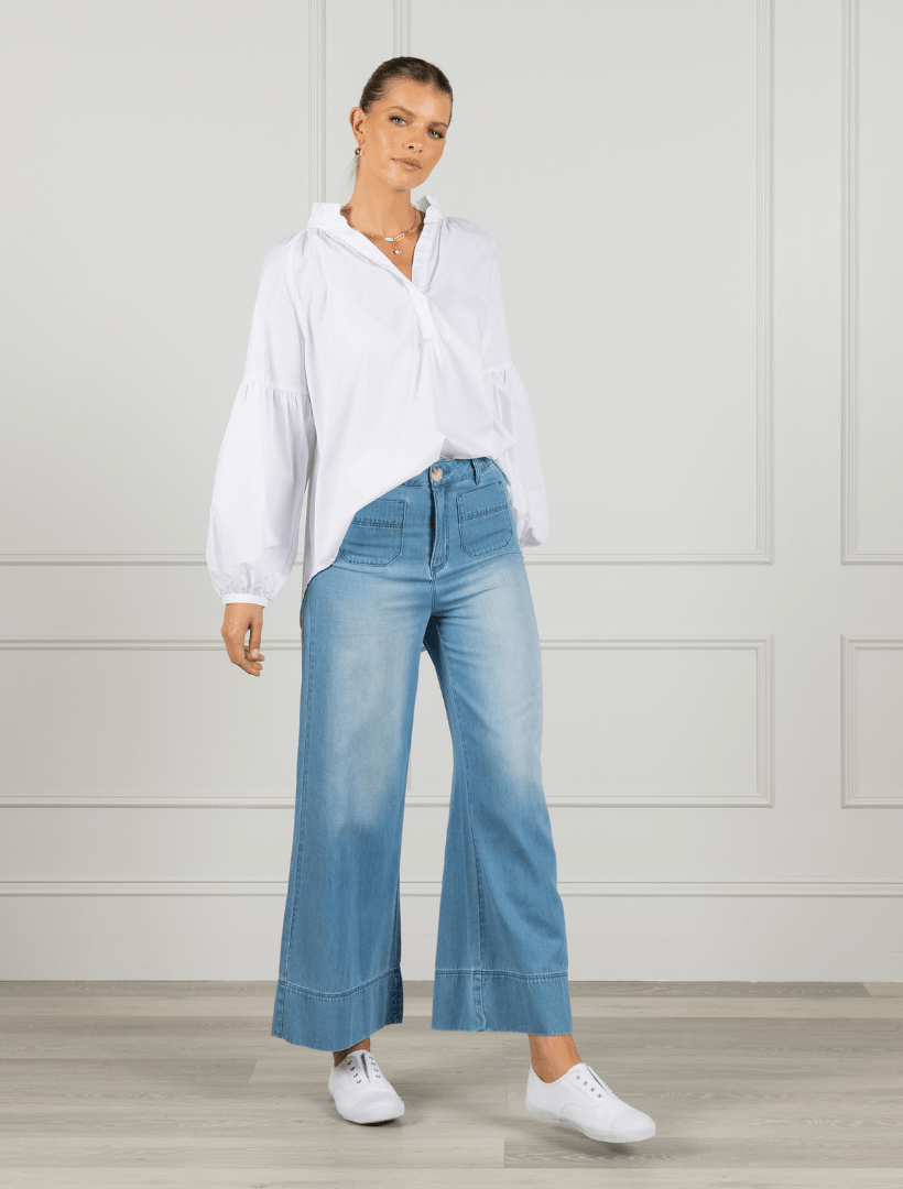 Farrah Summer Wash Denim Jeans - Zjoosh