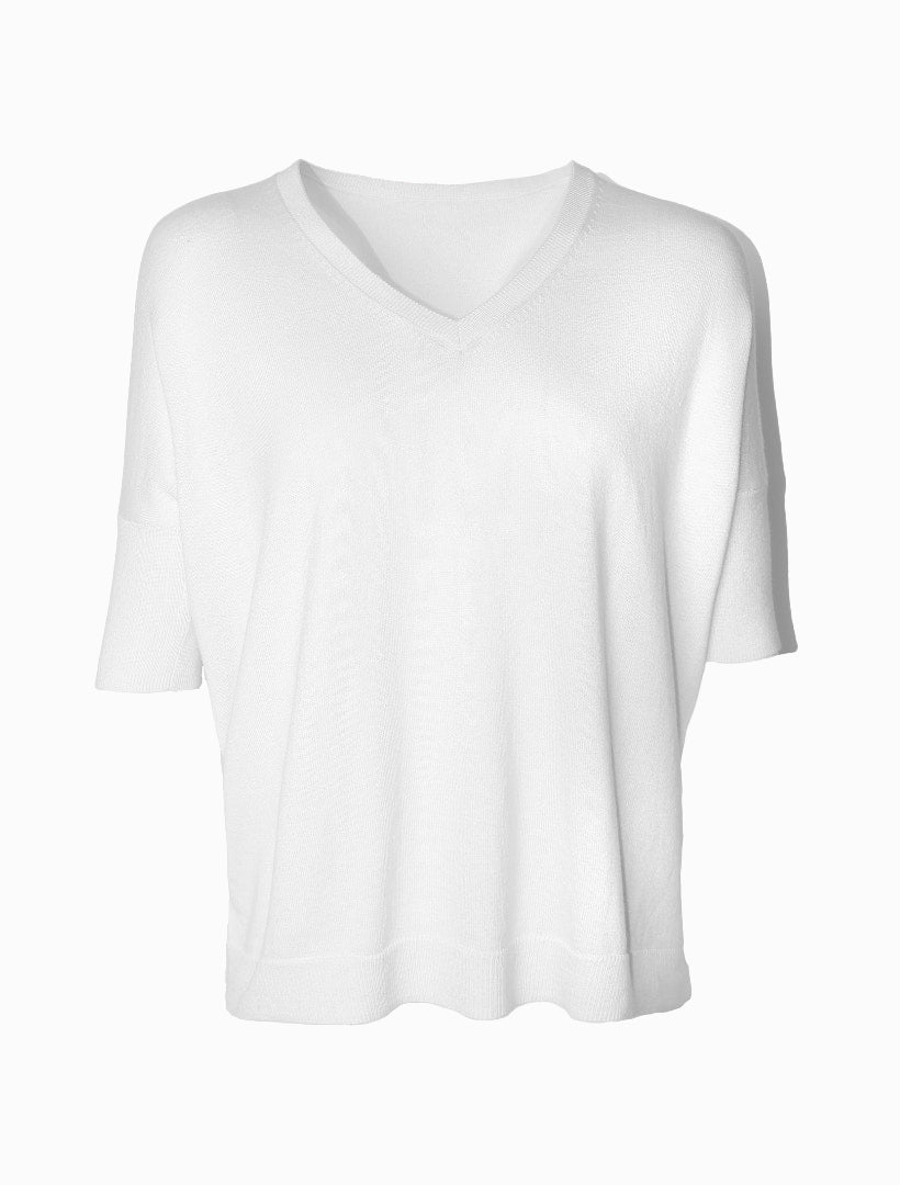 Felicity Knit Jumper White - FINAL SALE - Zjoosh