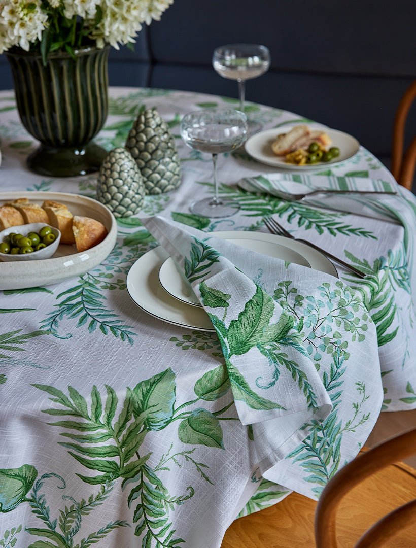Fern Napkin Set of 4 Blue Green - Zjoosh