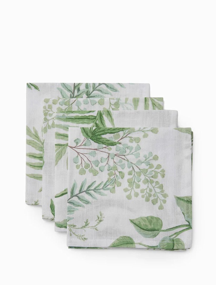 Fern Napkin Set of 4 Blue Green - Zjoosh