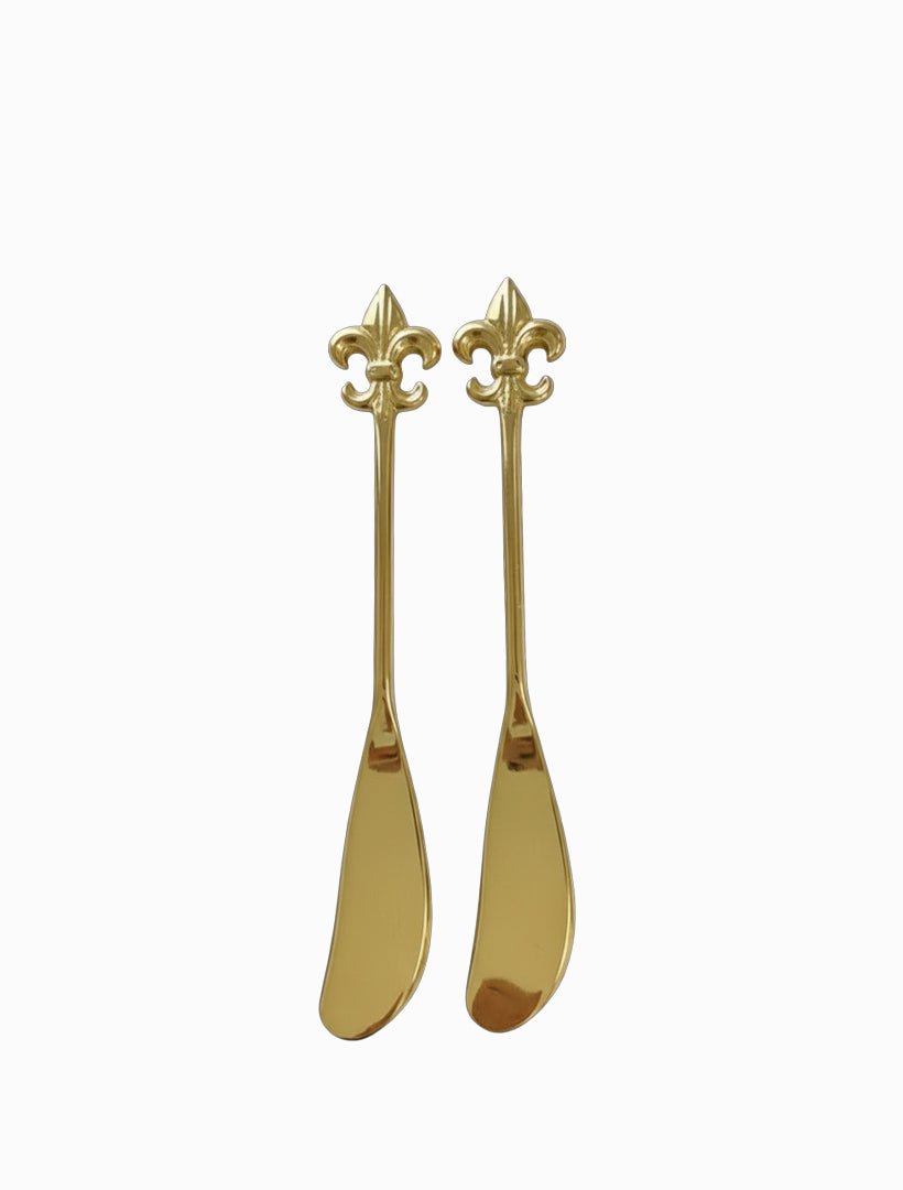 Fleur De Lyes Spreader Set 2 Gold - Zjoosh