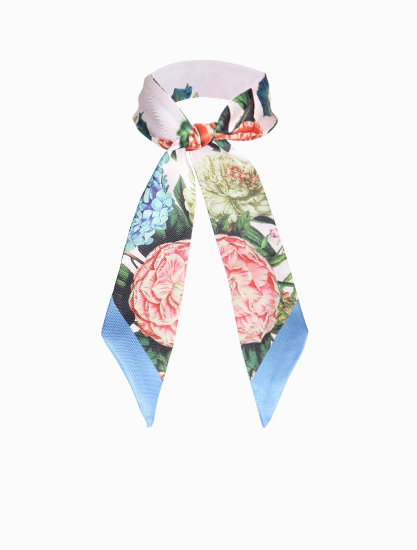 Floral Pink Narrow Scarf - Zjoosh