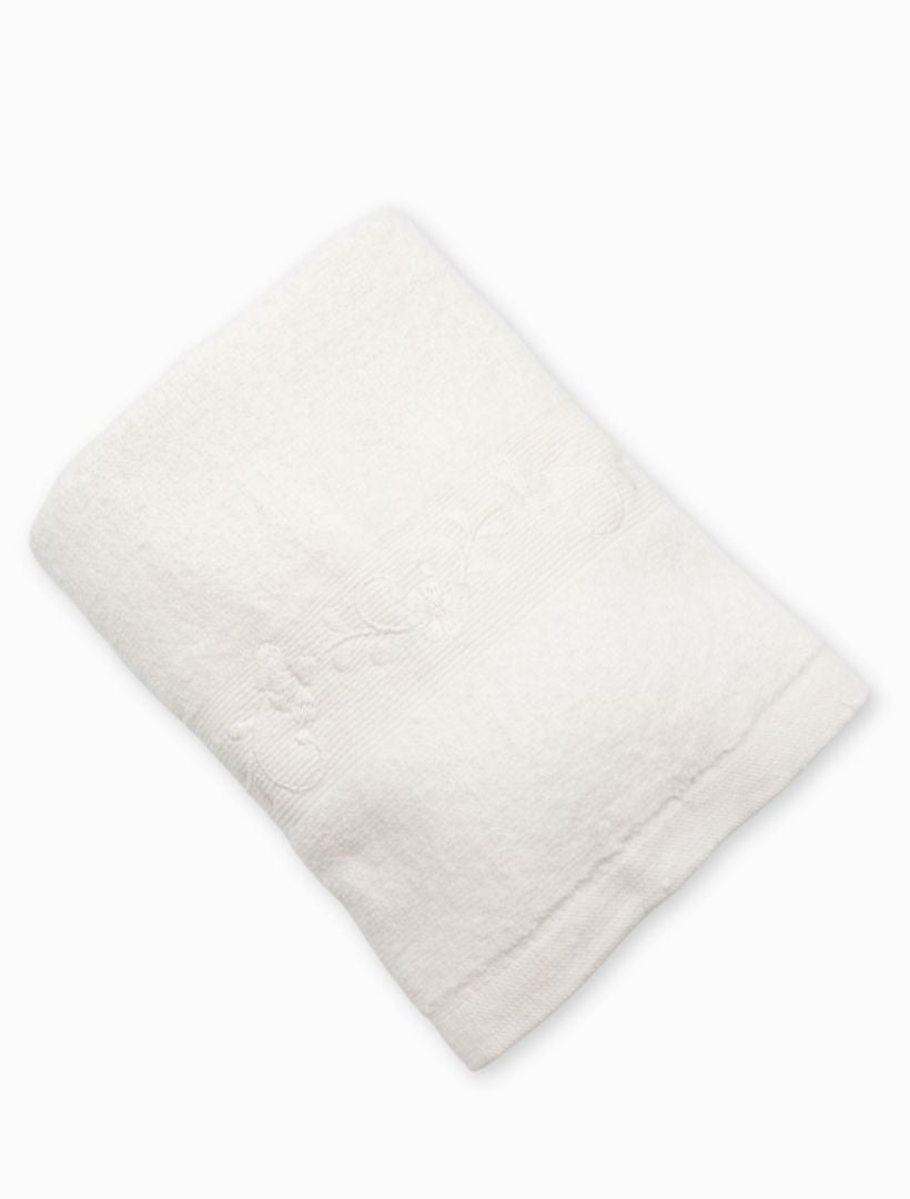 Flower Vine Hand Towel White - Zjoosh