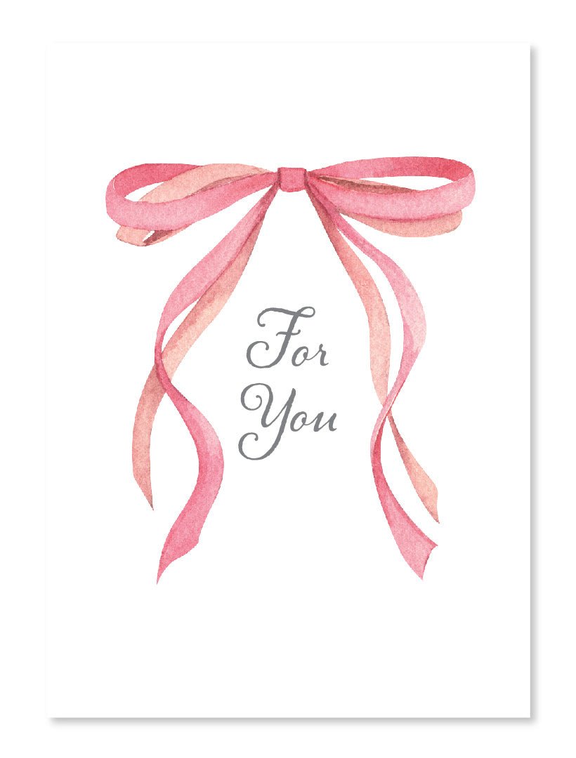 For You Bow Card - Zjoosh