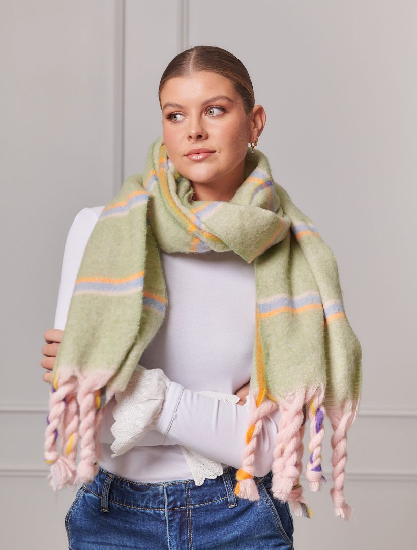 Fremont Scarf Green - FINAL SALE - Zjoosh