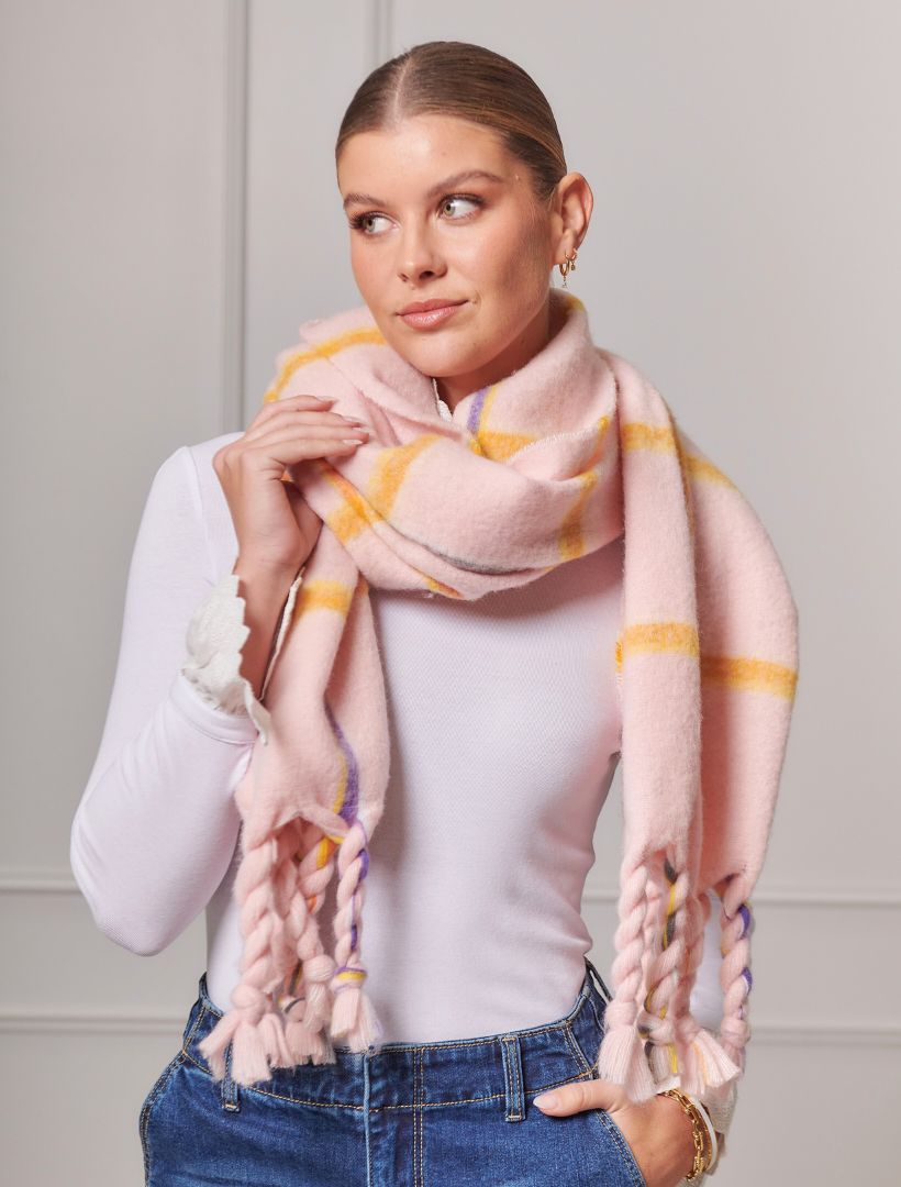 Fremont Scarf Pink - FINAL SALE - Zjoosh