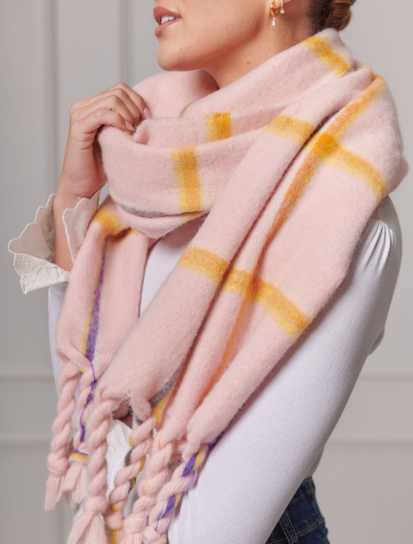 Fremont Scarf Pink - FINAL SALE - Zjoosh