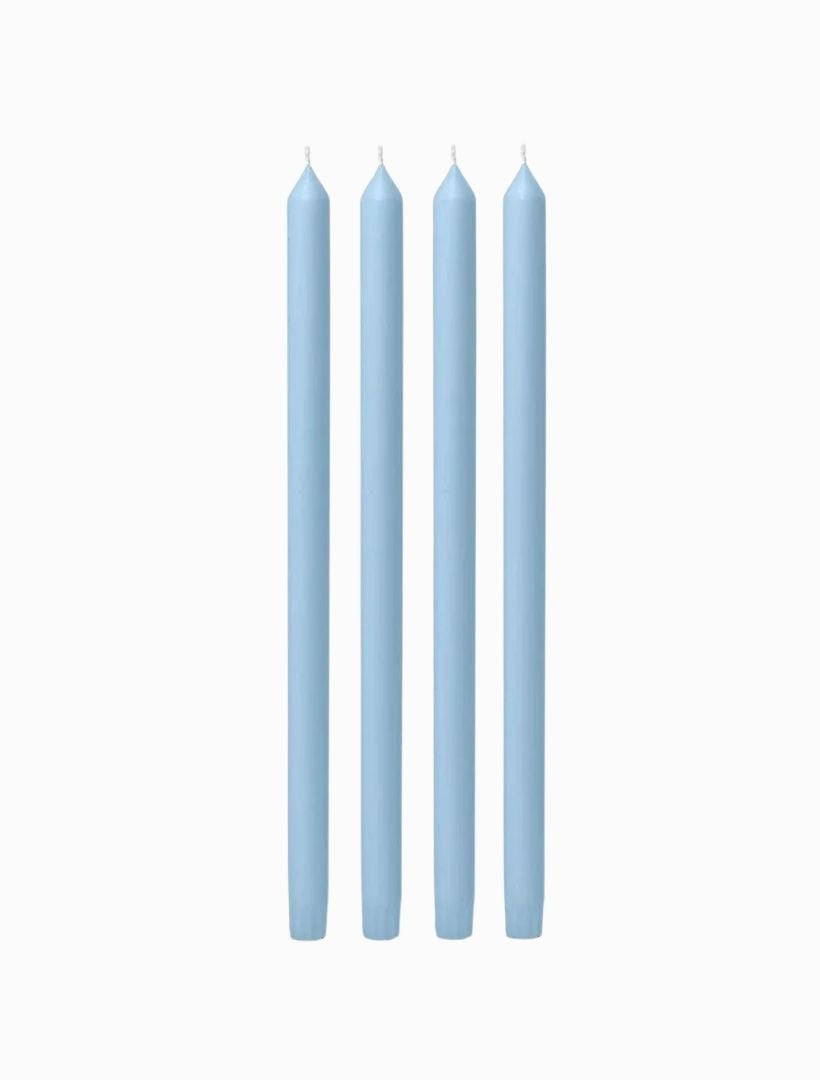 French Blue Dinner Candle 40cm (Pack of 4) - Zjoosh