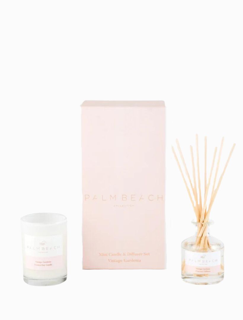 Palm Beach Mini Candle And Diffuser Vintage Gardenia