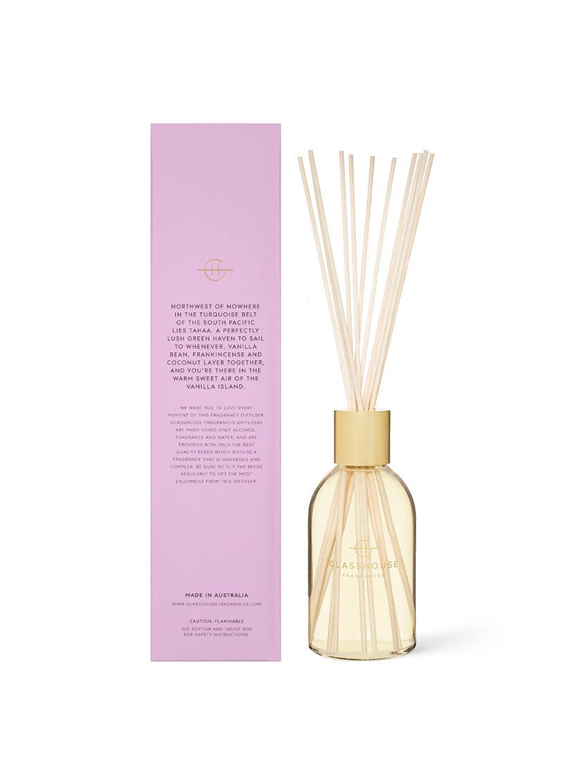 Glasshouse Fragrances A Tahaa Affair Diffuser 250ml - Zjoosh