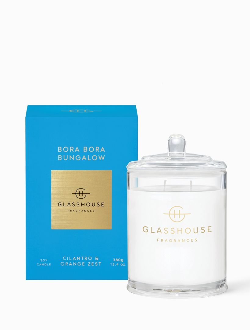 Glasshouse Fragrances Bora Bora Bungalow Candle 380G - Zjoosh