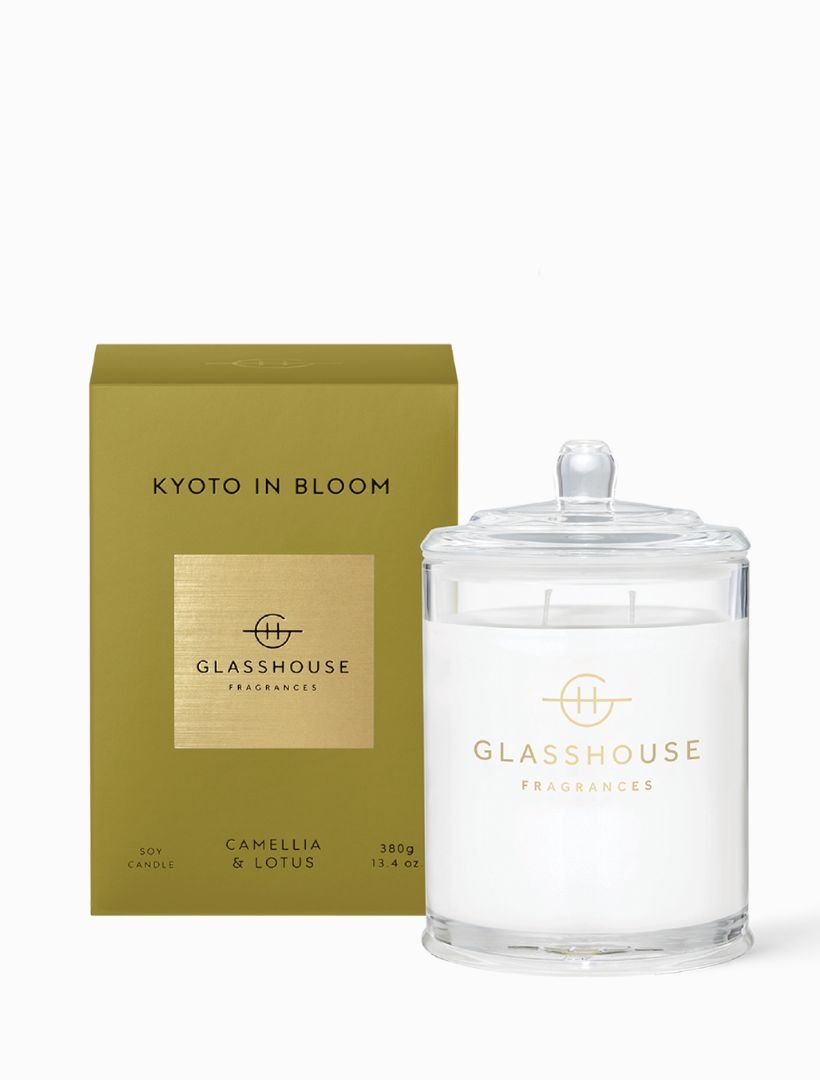 Glasshouse Fragrances Kyoto In Bloom Candle 380G - Zjoosh