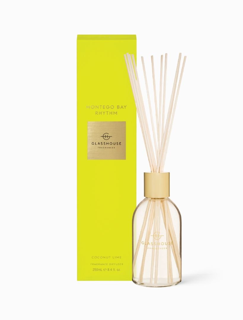 Glasshouse Fragrances Montego Bay Rhythm Diffuser 250ml - Zjoosh