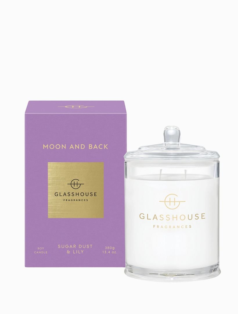 Glasshouse Fragrances Moon and Back Candle 380G - Zjoosh