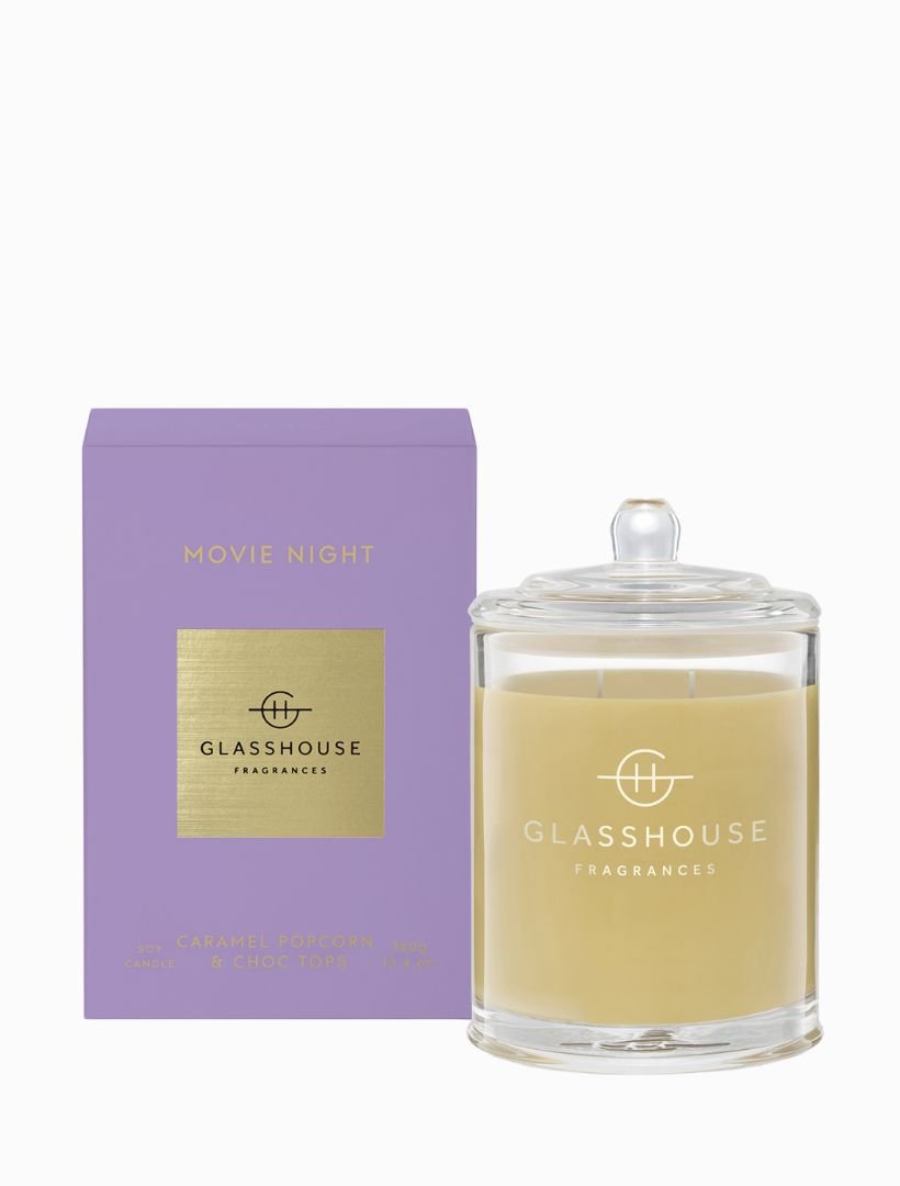 Glasshouse Fragrances Movie Night Candle 380G - Zjoosh