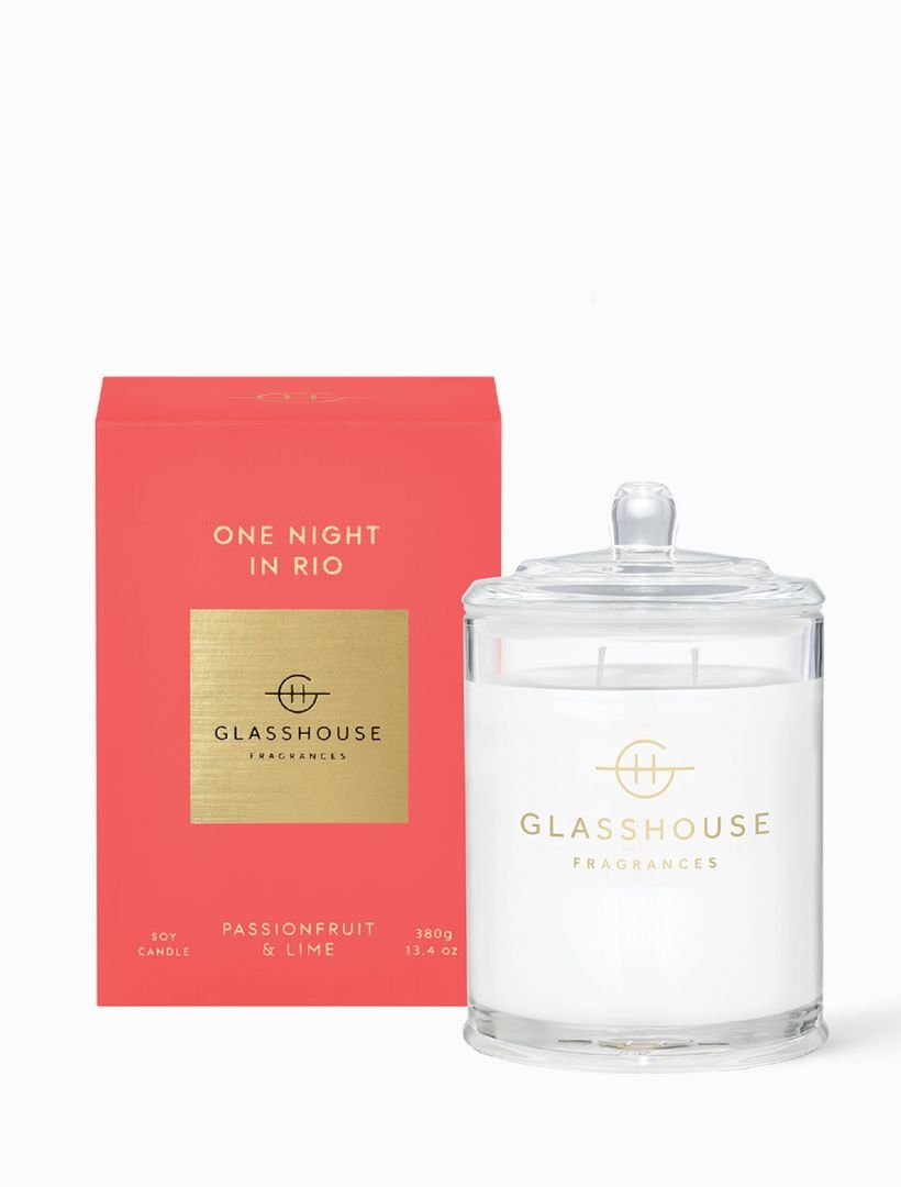 Glasshouse Fragrances One Night In Rio Candle 380G - Zjoosh