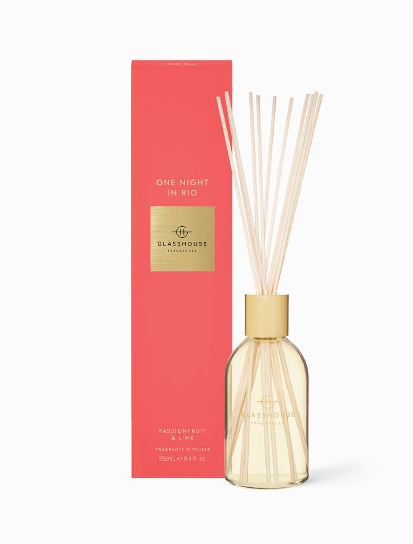 Glasshouse Fragrances One Night In Rio Diffuser 250ml - Zjoosh