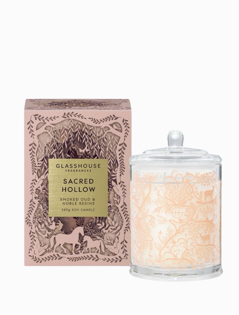 Glasshouse Fragrances Sacred Hollow Candle 380G - Zjoosh