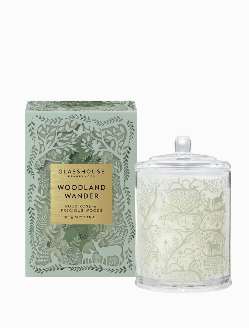 Glasshouse Fragrances Woodland Wander Candle 380G - Zjoosh