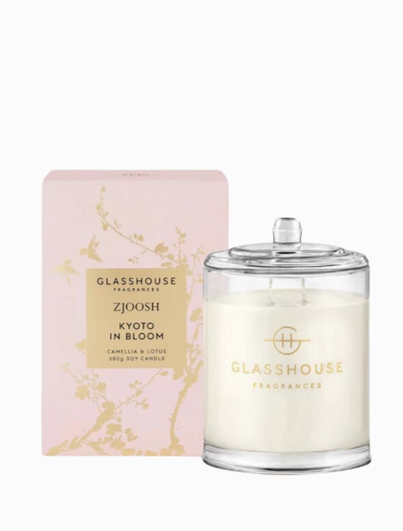 Glasshouse Fragrances ZJOOSH Kyoto In Bloom Candle 380G - Zjoosh