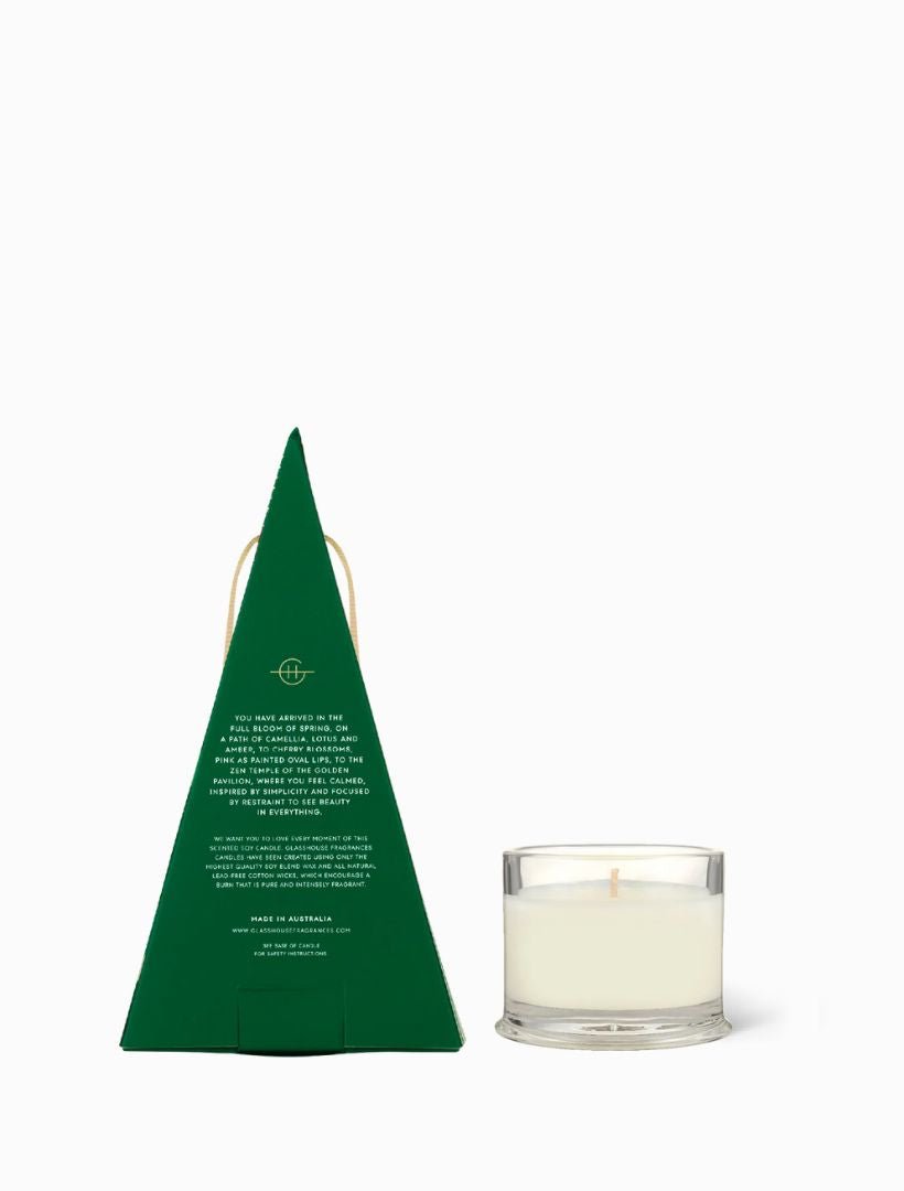 Glasshouse Kyoto in Bloom Christmas Bauble Candle 30g - Zjoosh