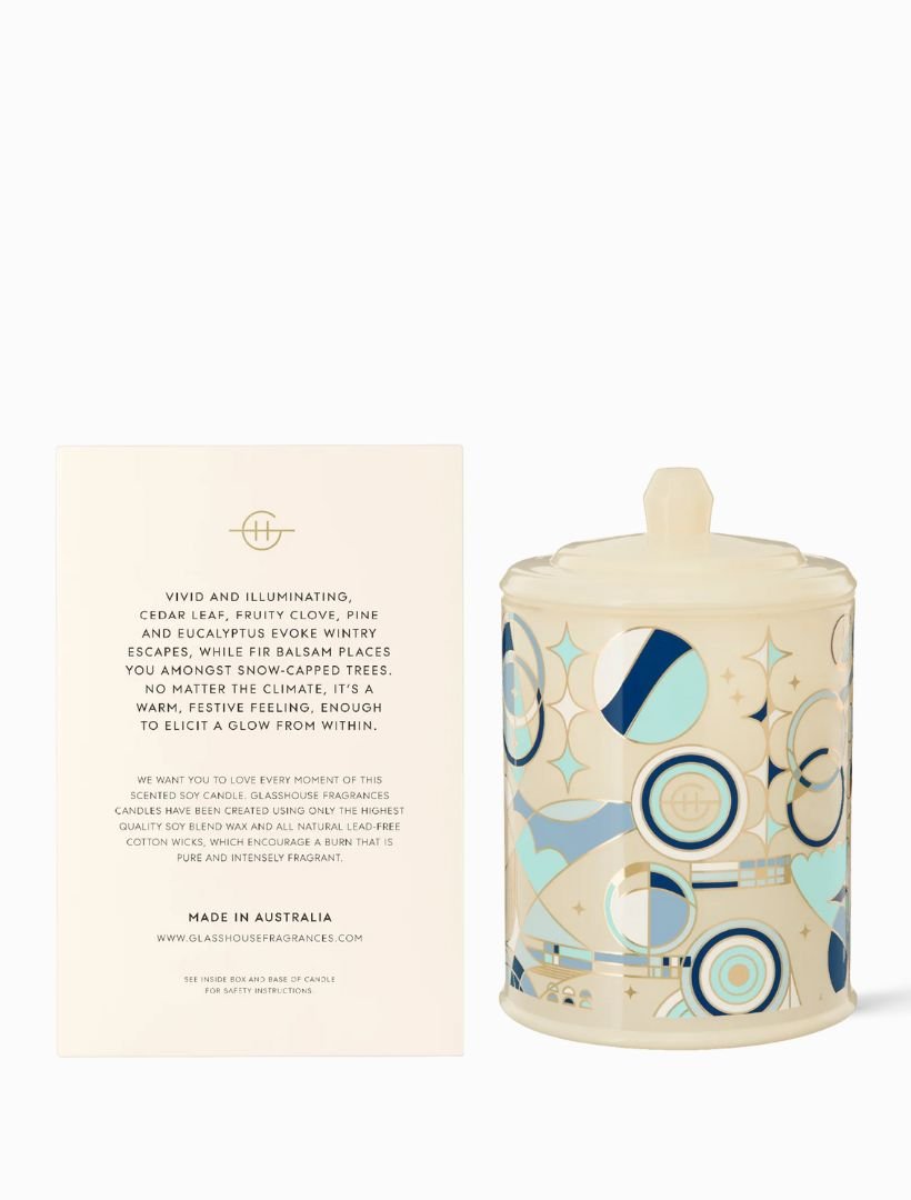 Glasshouse White Christmas Candle 380g - Zjoosh