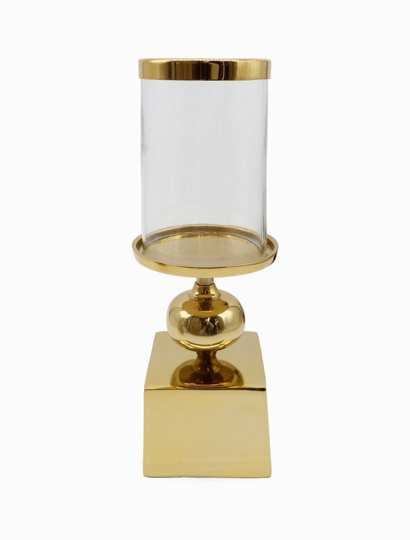 Gold Ball Hurricane Candle Holder Large - Zjoosh