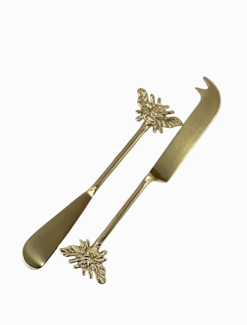 Gold Bee Cheese Knife (Set of 2) - Zjoosh