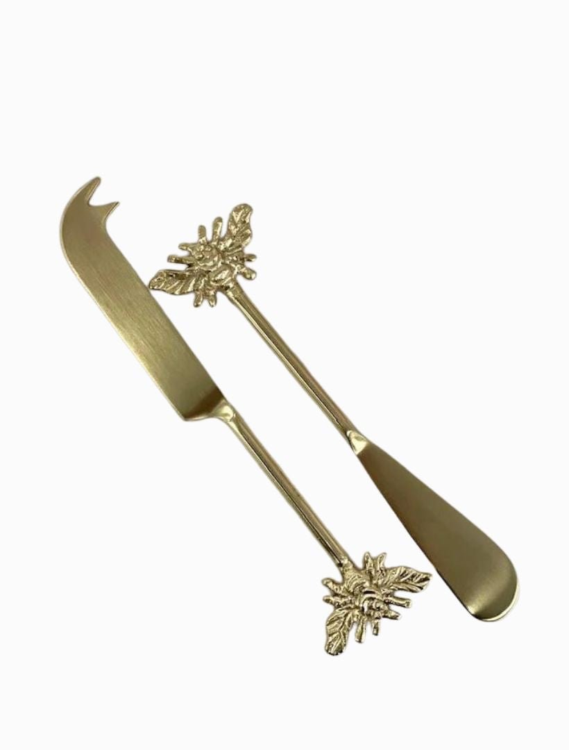 Gold Bee Cheese Knife (Set of 2) - Zjoosh