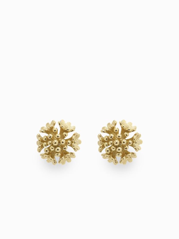 Gold Bloom Studs Gold - Zjoosh