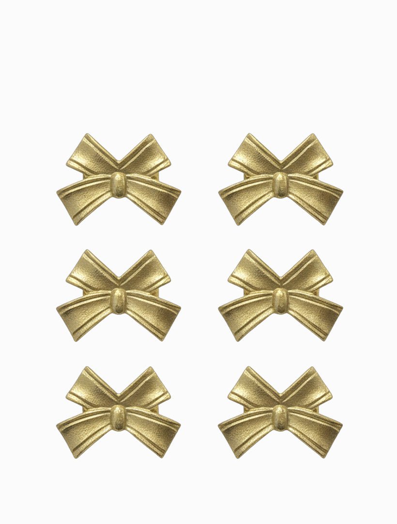 Gold Bow Napkin Rings Gold - Zjoosh