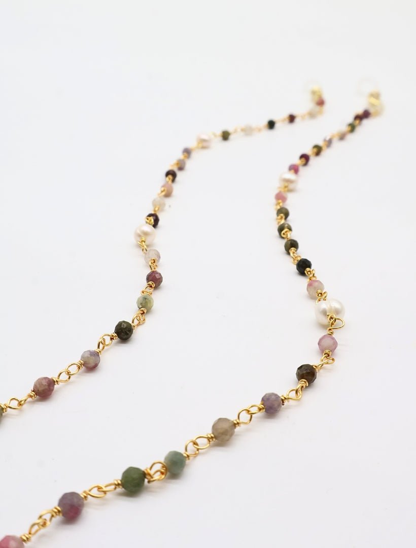 Green Crystal Glasses Chain - Zjoosh