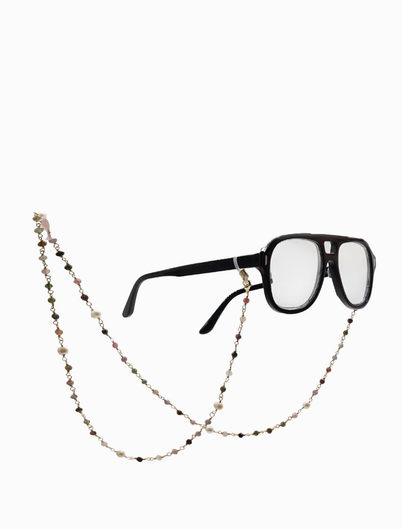 Green Crystal Glasses Chain - Zjoosh