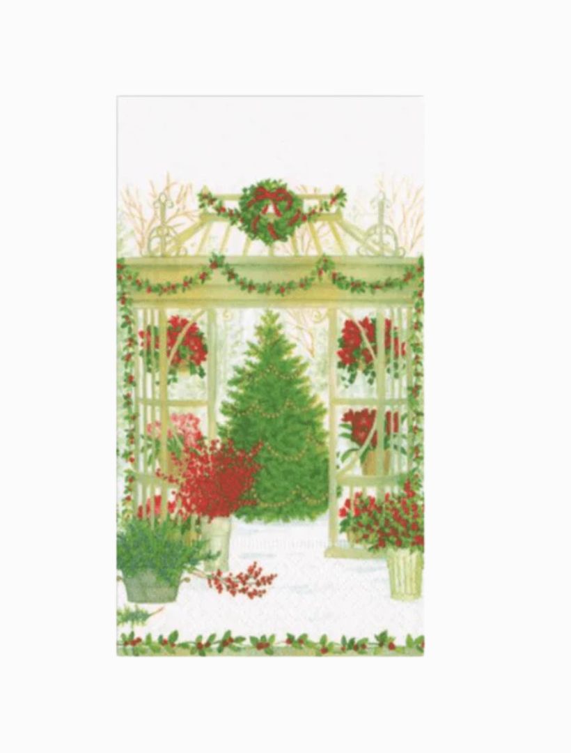 Winter Conservatory Guest Towel Napkins 15pk