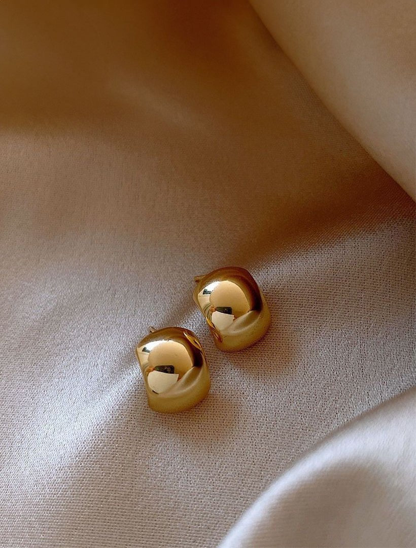 Half Ball Studs Gold - Zjoosh